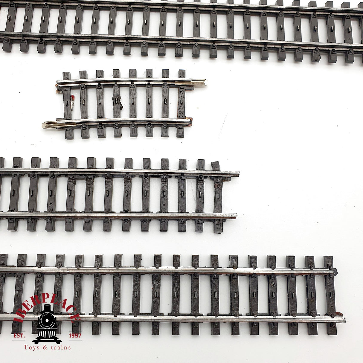 ♻️ Märklin Lote de vías rectas y curvas con defectos sistema M H0 escala 1:87