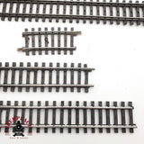 ♻️ Märklin Lote de vías rectas y curvas con defectos sistema M H0 escala 1:87