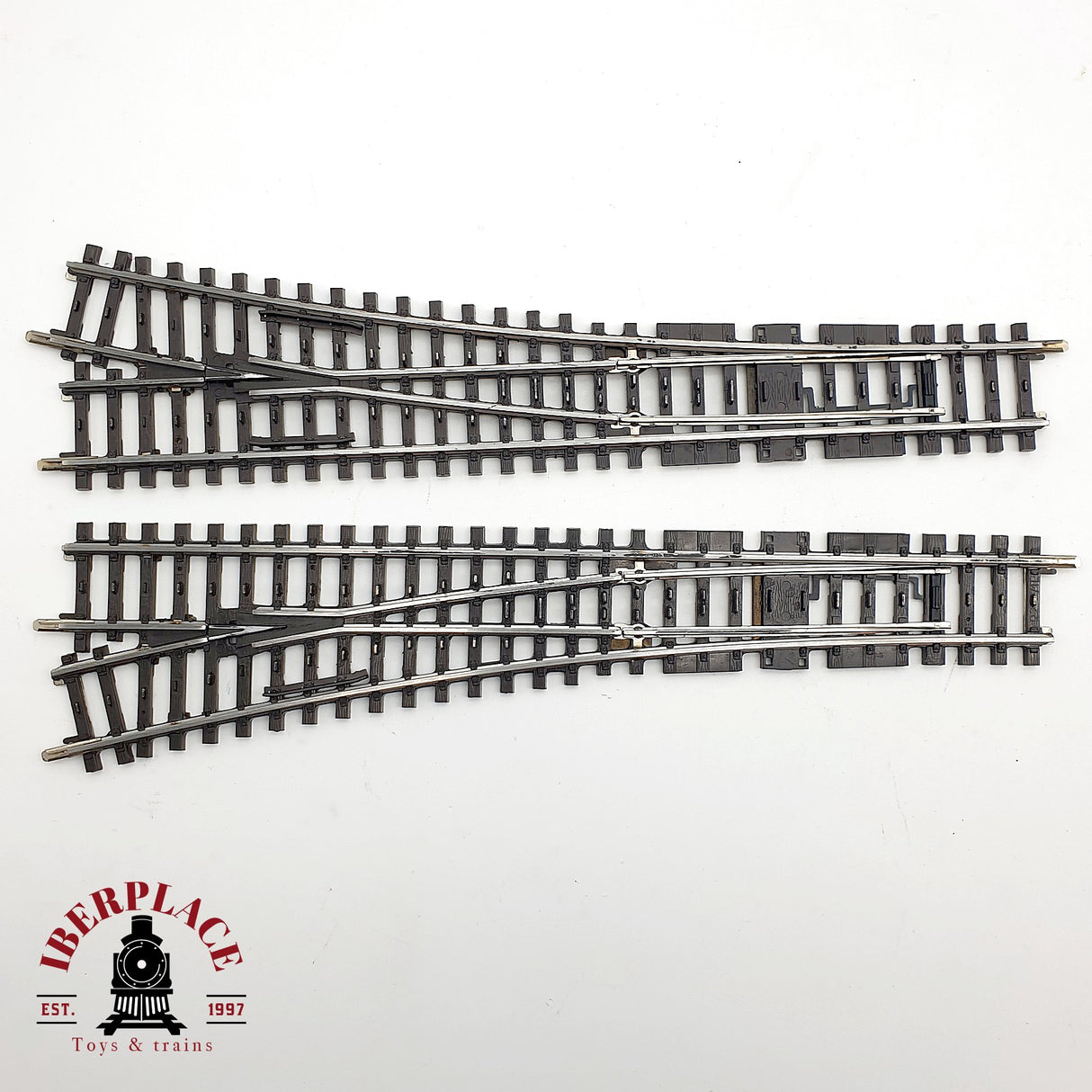 ♻️  2x Märklin desvio manual a la izquierda y a la derecha sistema K H0 escala 1:87