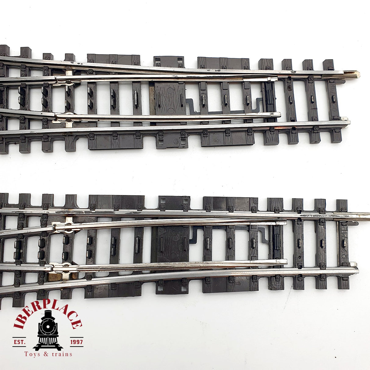 ♻️  2x Märklin desvio manual a la izquierda y a la derecha sistema K H0 escala 1:87