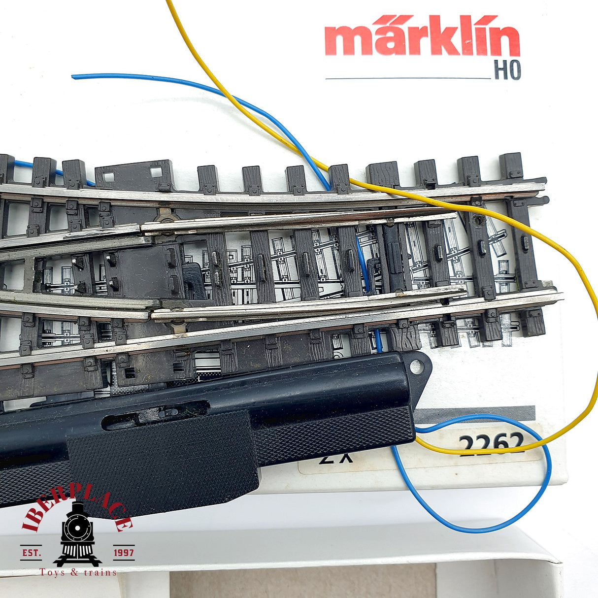 💡♻️ Märklin 2263 dos desvíos eléctricos a la derecha K H0 escala 1:87