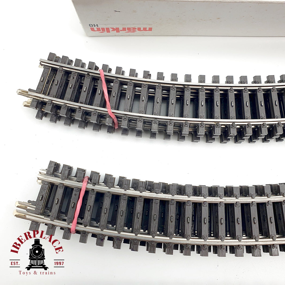 ♻️ 49x Märklin vias rectas, curvas, motores para desvios sistema M H0 escala 1:87