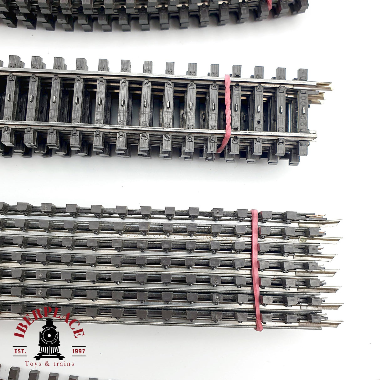 ♻️ 49x Märklin vias rectas, curvas, motores para desvios sistema M H0 escala 1:87