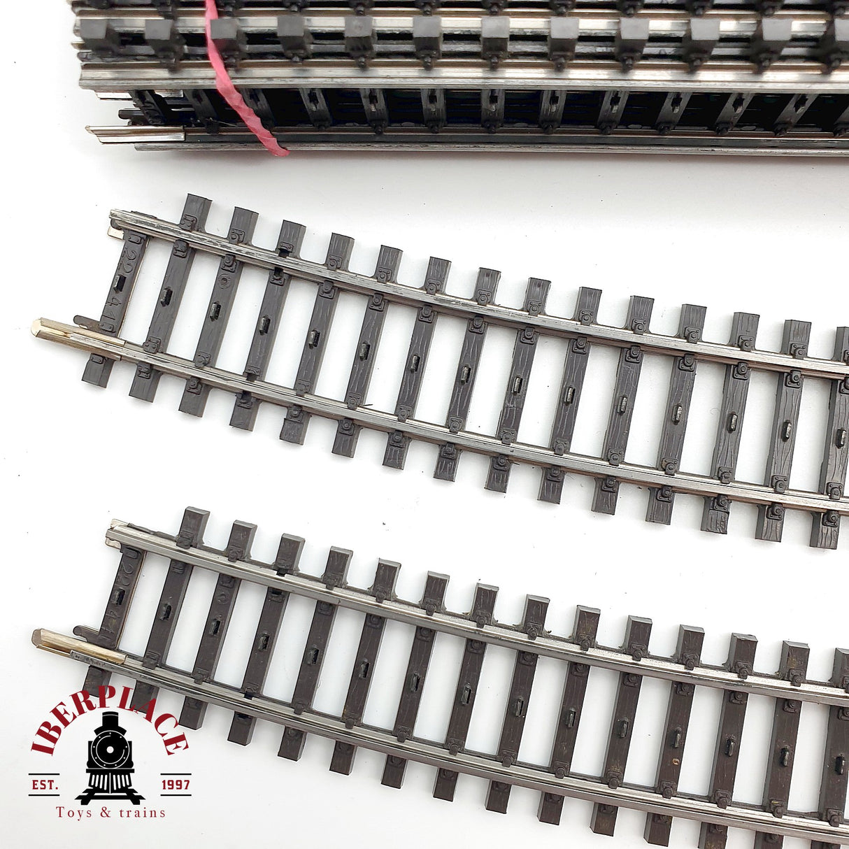 ♻️ 49x Märklin vias rectas, curvas, motores para desvios sistema M H0 escala 1:87