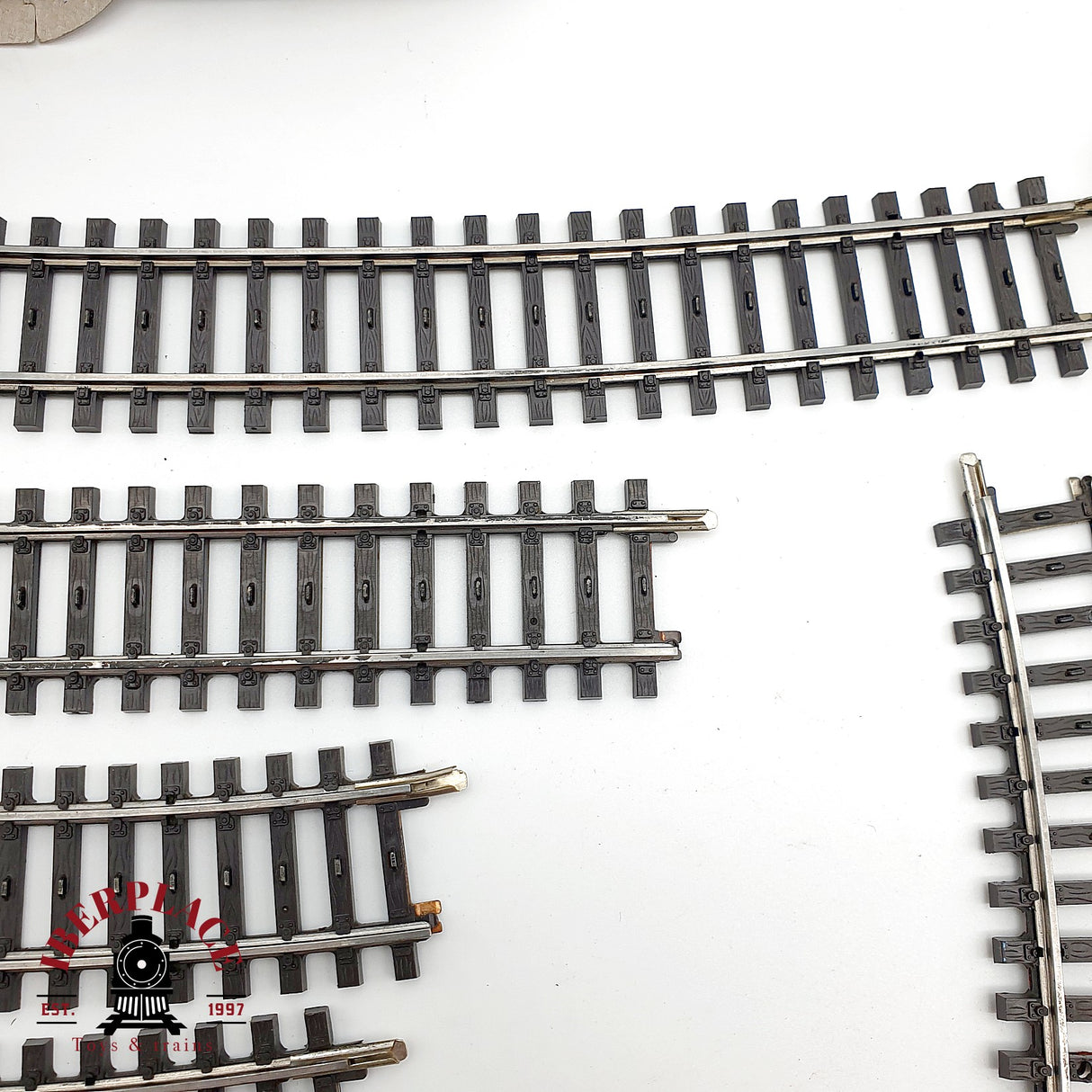 ♻️ 49x Märklin vias rectas, curvas, motores para desvios sistema M H0 escala 1:87