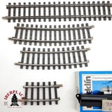 ♻️ 49x Märklin vias rectas, curvas, motores para desvios sistema M H0 escala 1:87