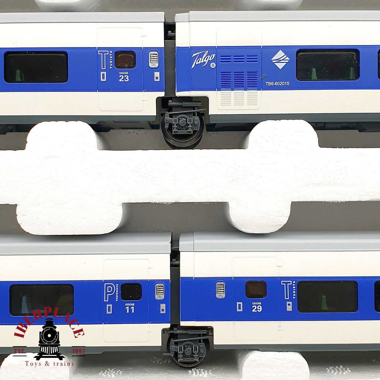 ♻️ DC Electrotren 3205K Coches complementarios Talgo largo recorrido RENFE H0 escala 1:87
