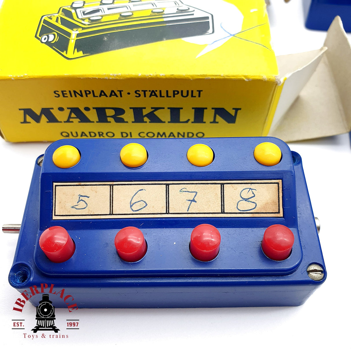 ♻️ 4x Märklin 7211 7072 Pupitres de mando, placa de distribución  H0 escala 1:87