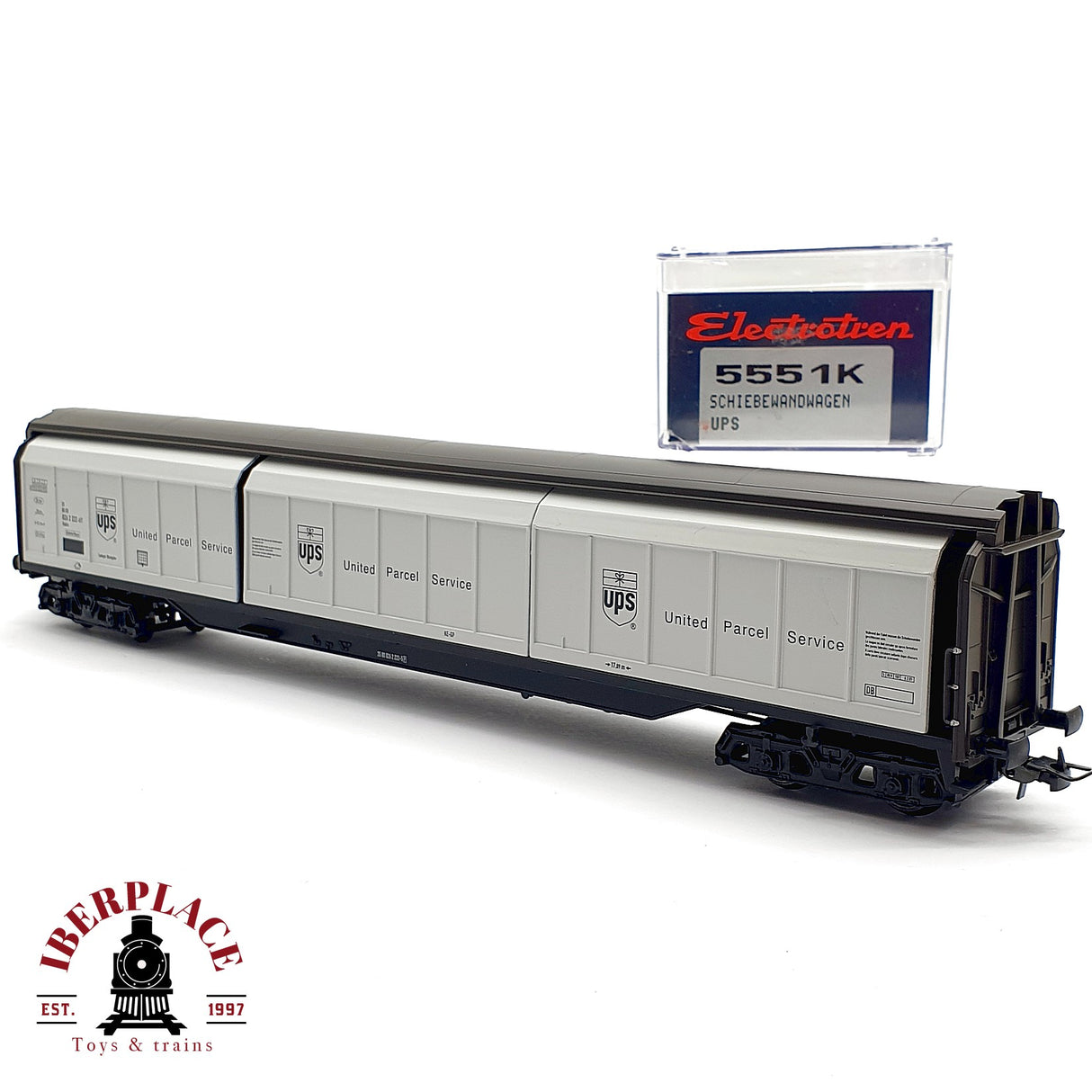 ♻️ DC Electrotren 5551K vagón cerrado UPS DB 026 2 222 H0 escala 1:87