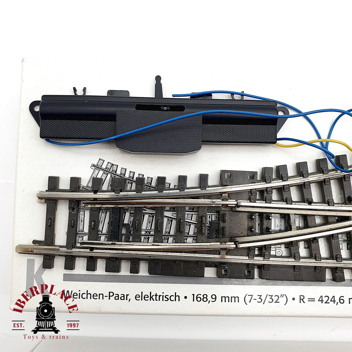 ♻️ Märklin 2263 2262 desvío eléctrico a la izquierda y derecha K H0 escala 1:87 2/3