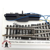 ♻️ Märklin 2263 2262 desvío eléctrico a la izquierda y derecha K H0 escala 1:87 2/3