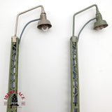 ♻️ 3x Märklin Farolas de celosía en metal H0 escala 1:87