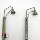 ♻️ 3x Märklin Farolas de celosía en metal H0 escala 1:87