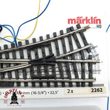 ♻️ Märklin 2263 2262 desvío eléctrico a la izquierda y derecha K H0 escala 1:87 2/3