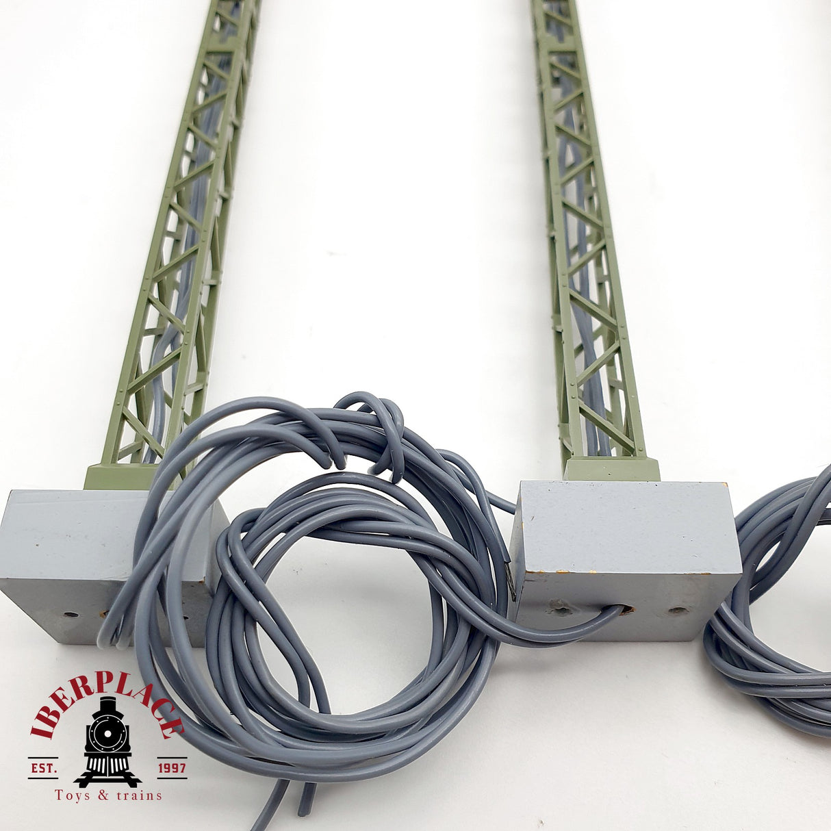 ♻️ 3x Märklin Farolas de celosía en metal H0 escala 1:87