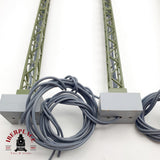 ♻️ 3x Märklin Farolas de celosía en metal H0 escala 1:87