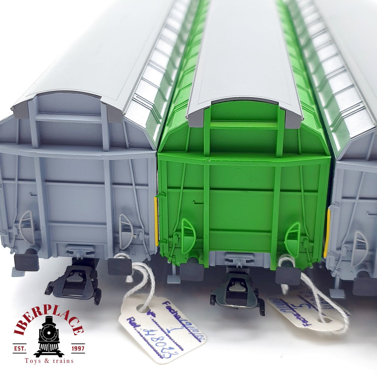 ♻️ 4x Märklin vagones de paredes deslizantes EPA, cargo Domizil SBB H0 escala 1:87