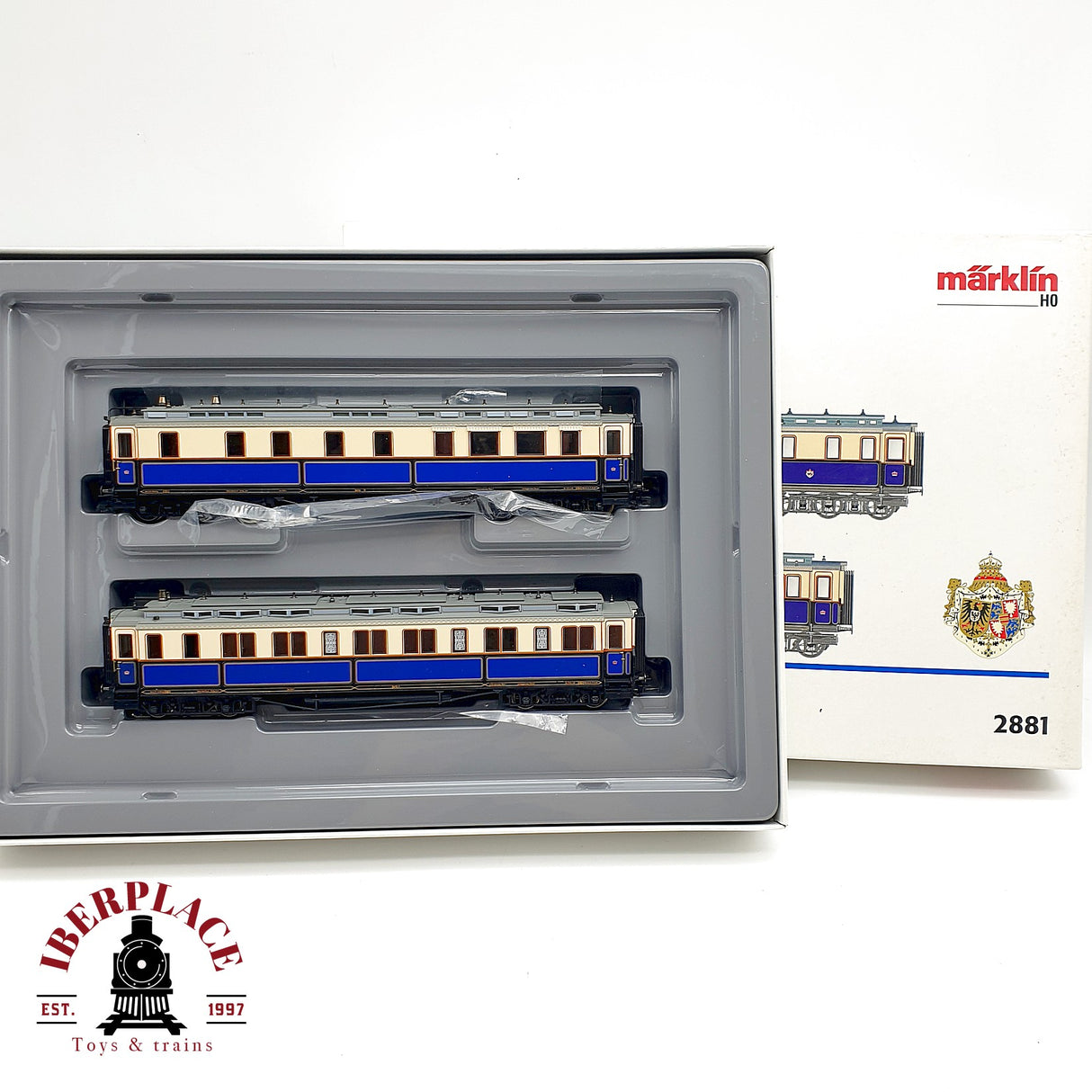 ♻️ AC Märklin 2881 set de vagones salon Kaiserin H0 escala 1:87 1/2