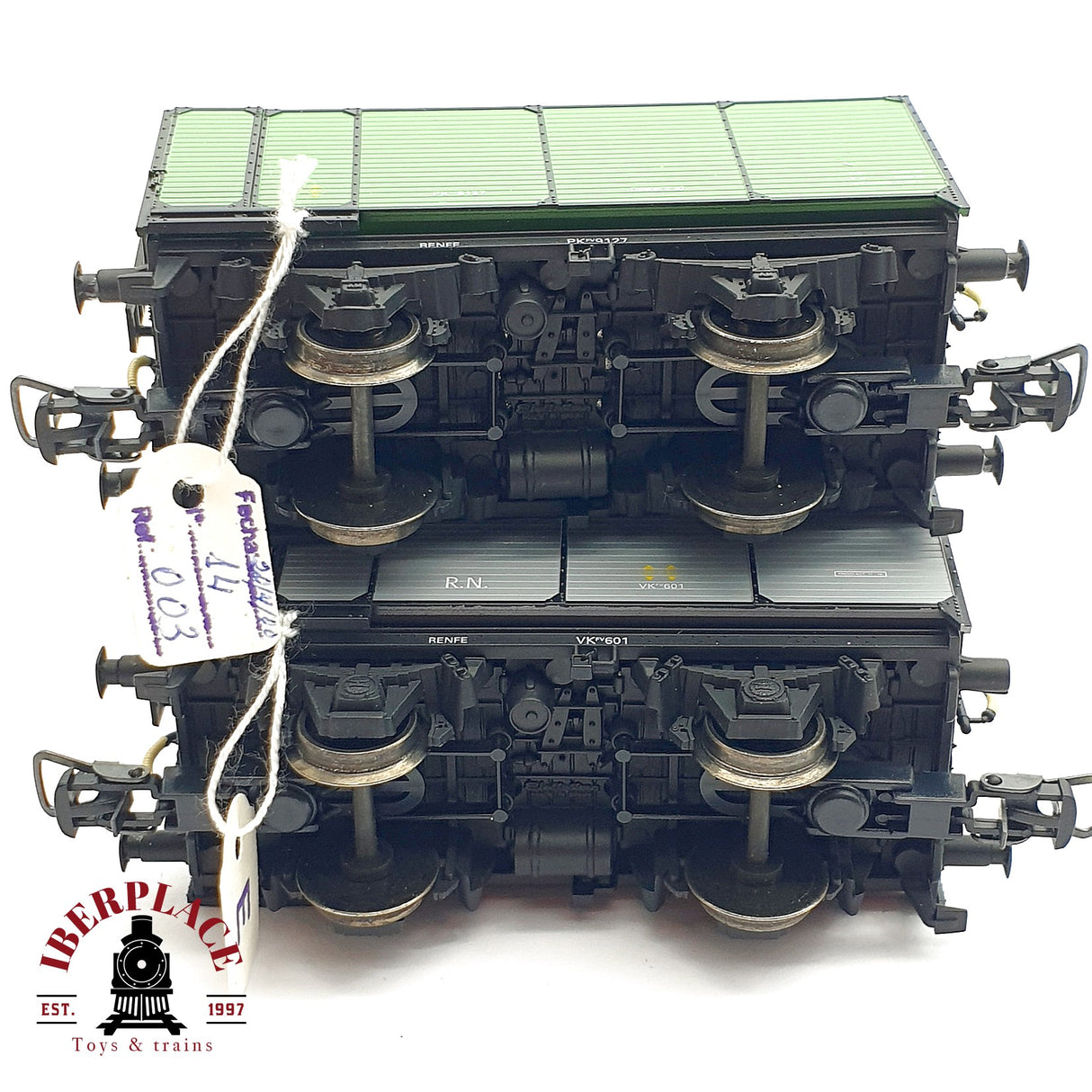 ♻️ DC Electrotren Matey 003 par de vagones cuba RENFE serie VK PK H0 escala 1:87