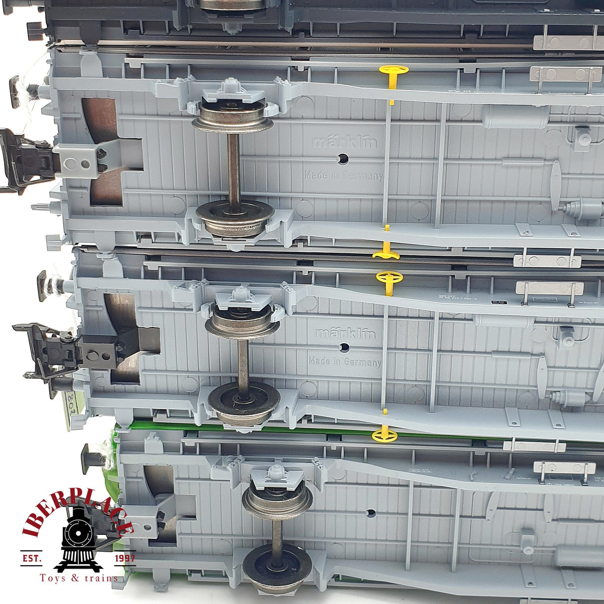 ♻️ 4x Märklin vagones de paredes deslizantes EPA, cargo Domizil SBB H0 escala 1:87
