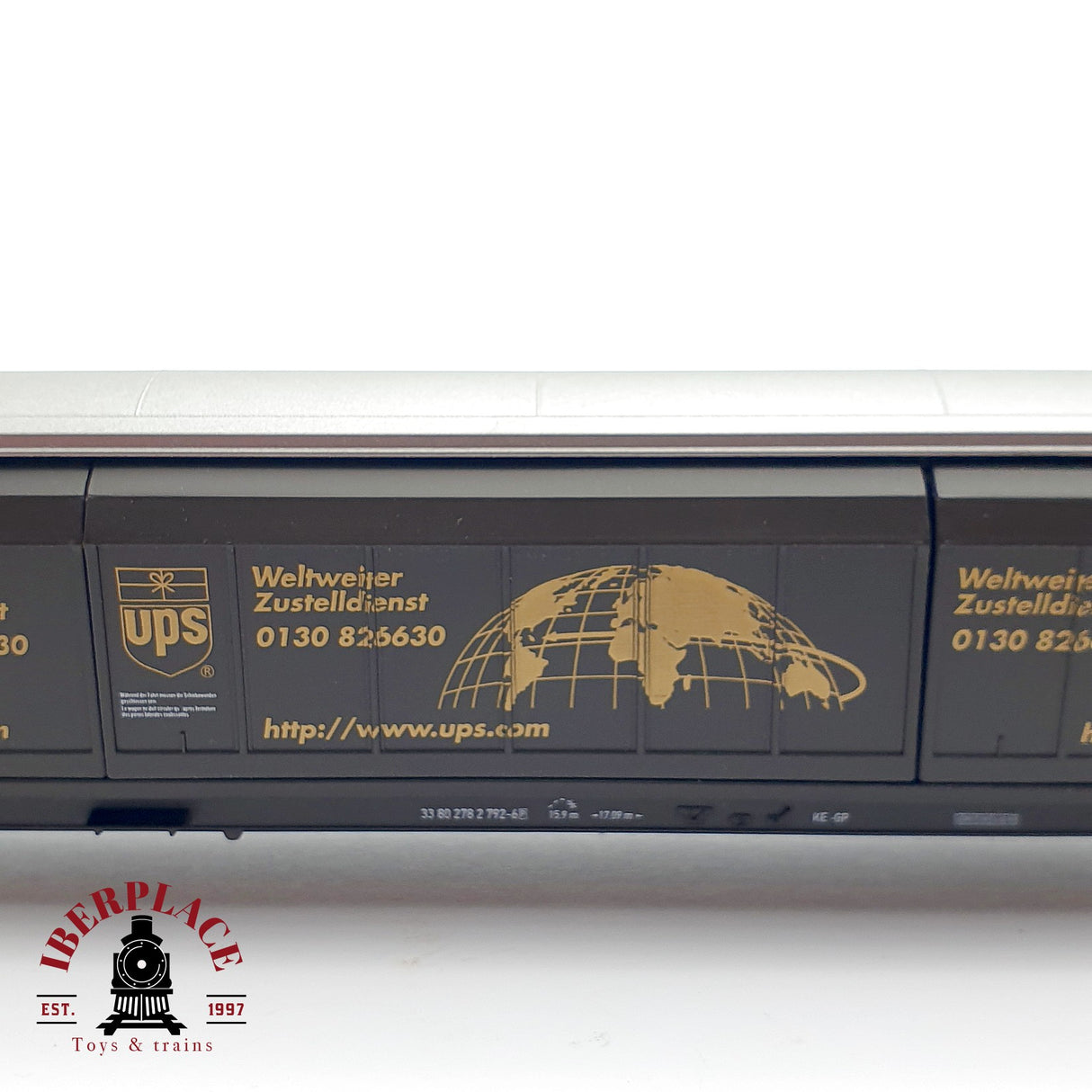 ♻️ DC Electrotren 5544K vagón cerrado UPS 217299  DB H0 escala 1:87