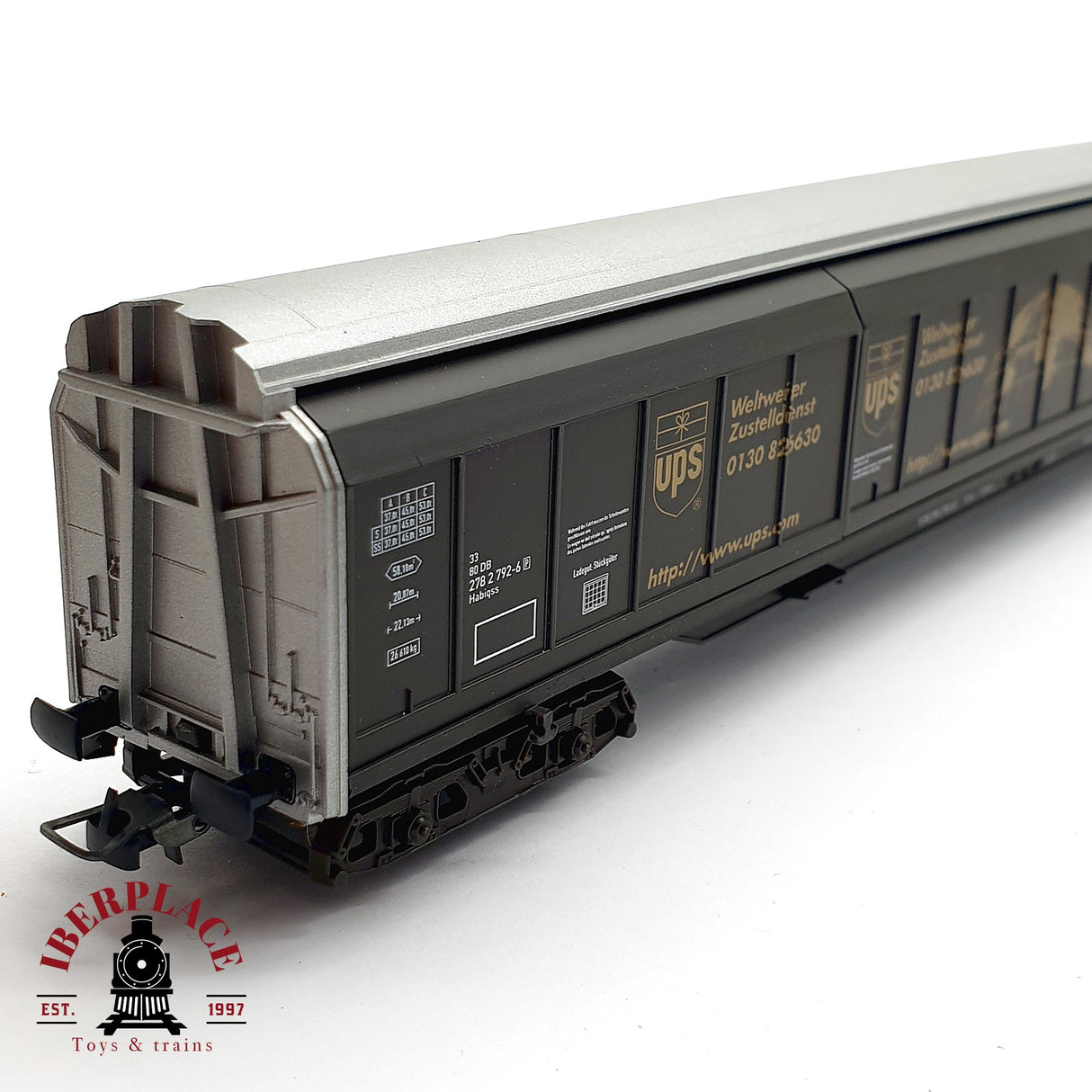 ♻️ DC Electrotren 5544K vagón cerrado UPS 217299  DB H0 escala 1:87