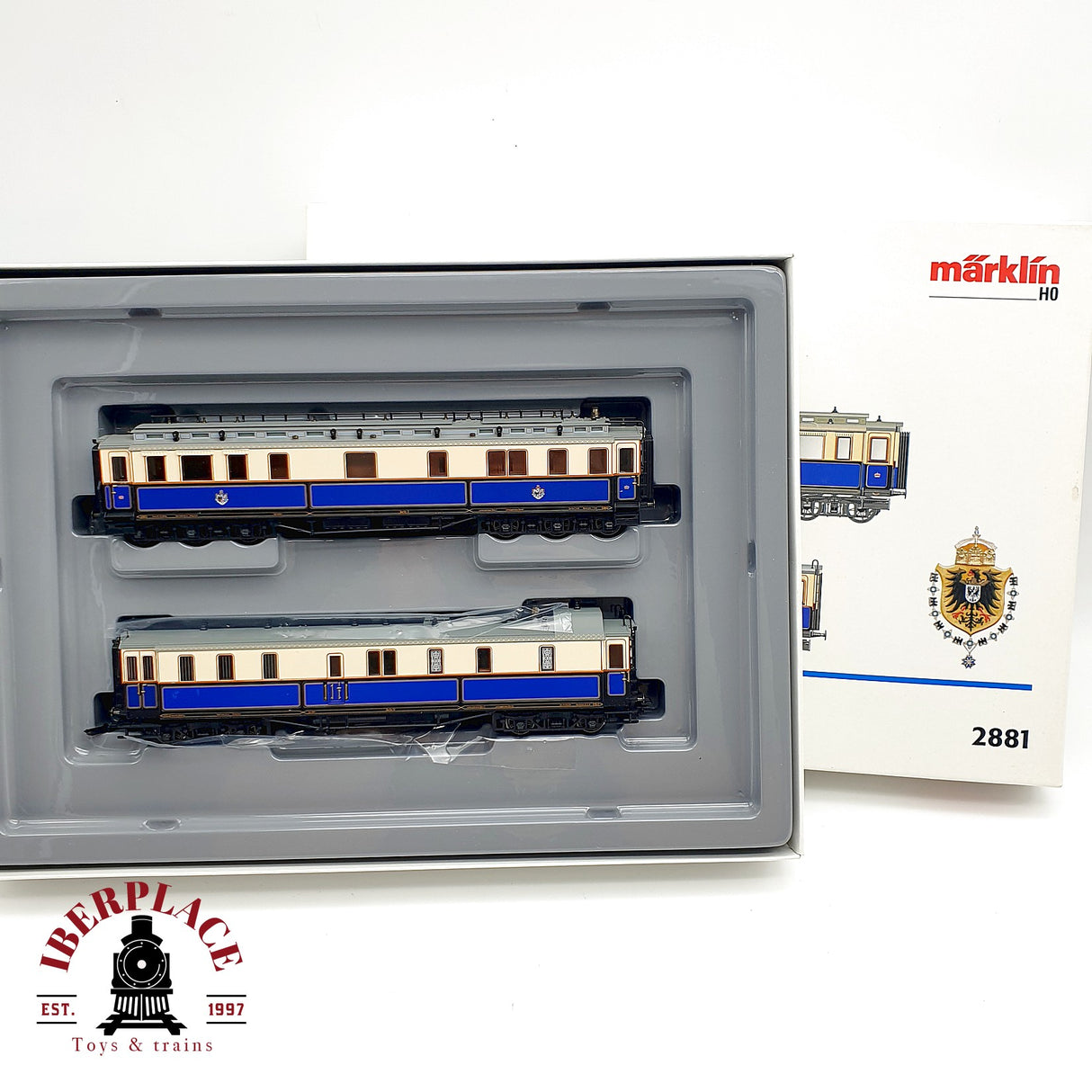 ♻️ AC Märklin 2881 set de vagones salon Kaiserin H0 escala 1:87 2/2