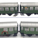 ♻️ DC 5x Fleischmann vagones pasajeros DB clase 2 con luz H0 escala 1:87