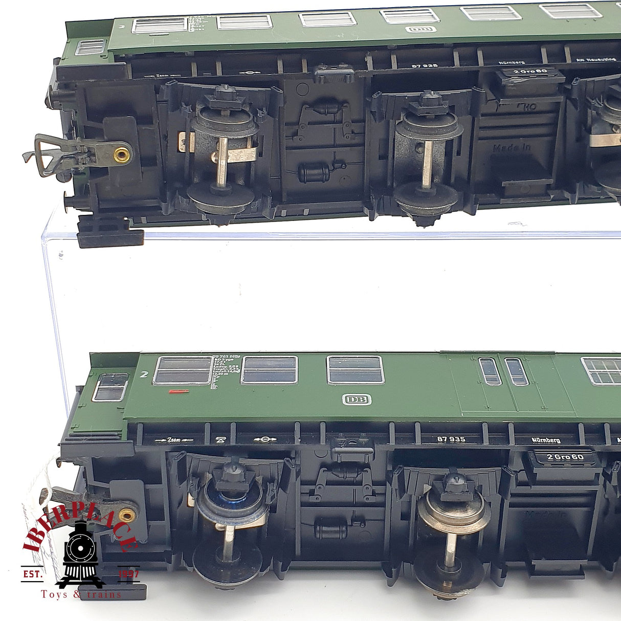 ♻️ DC 5x Fleischmann vagones pasajeros DB clase 2 con luz H0 escala 1:87