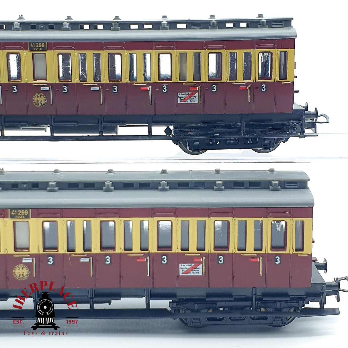 ♻️ DC 2x Liliput vagones pasajeros DRG 41299 H0 escala 1:87