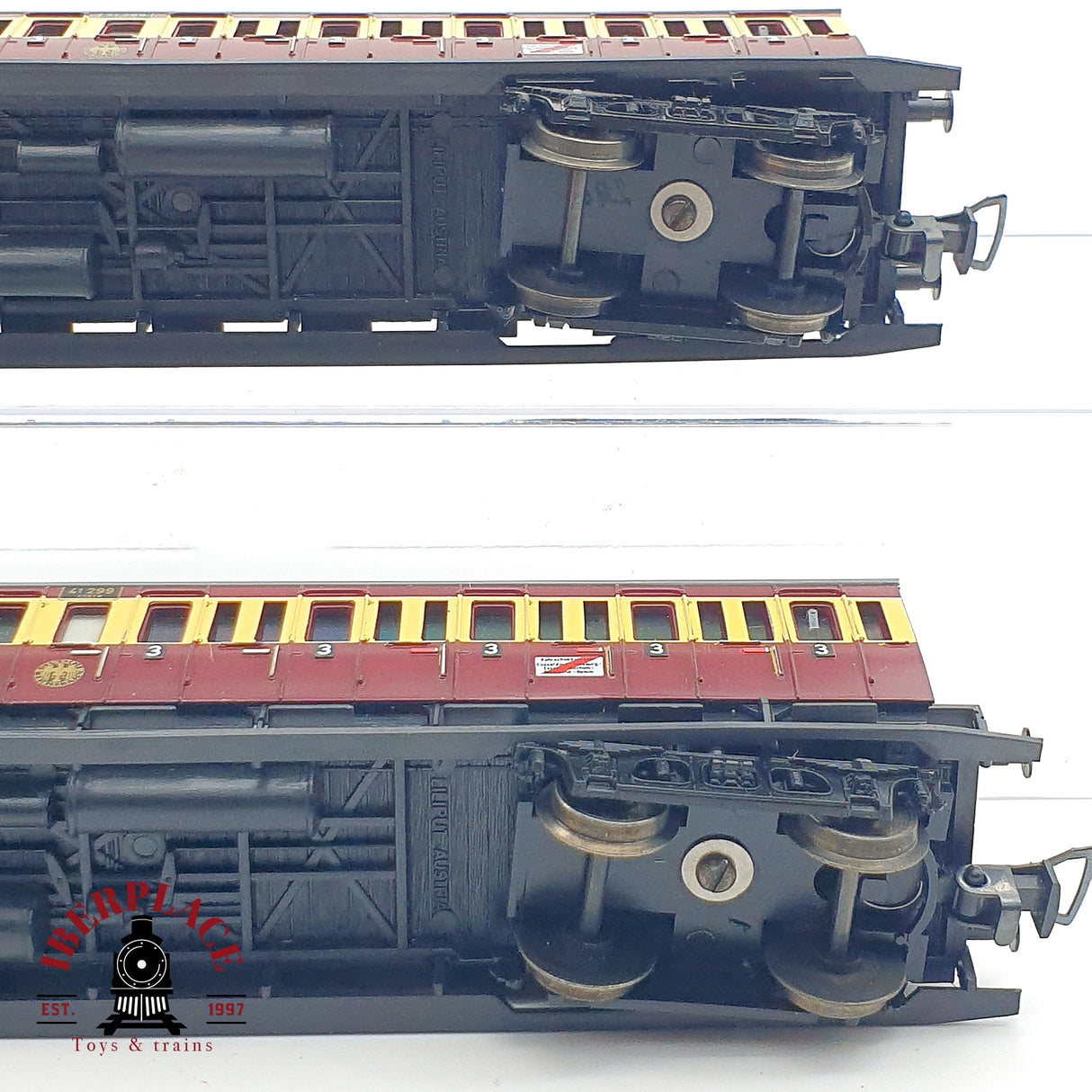 ♻️ DC 2x Liliput vagones pasajeros DRG 41299 H0 escala 1:87