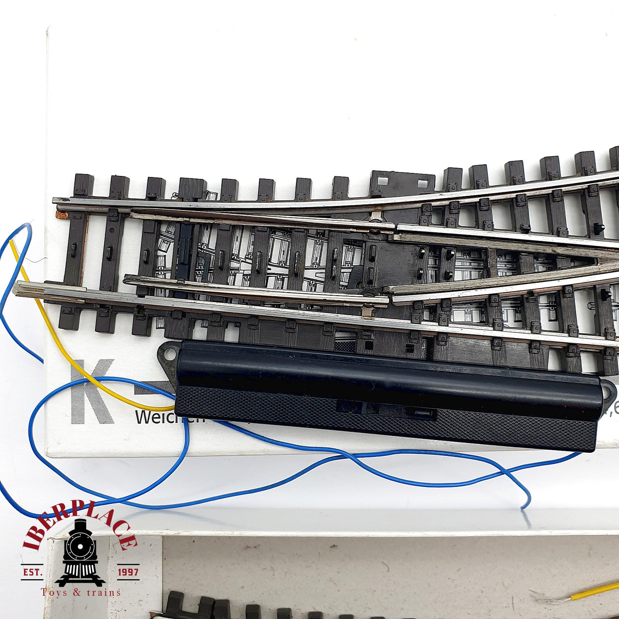 ♻️ Märklin 2263 2262 desvío eléctrico a la izquierda y derecha K H0 escala 1:87 3/3