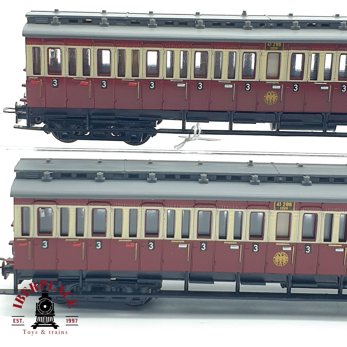 ♻️ DC 2x Liliput vagones pasajeros DRG 41286 H0 escala 1:87