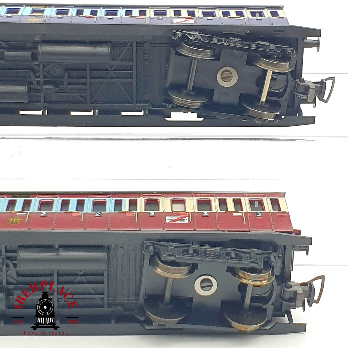 ♻️ DC 2x Liliput vagones pasajeros DRG 30391  H0 escala 1:87