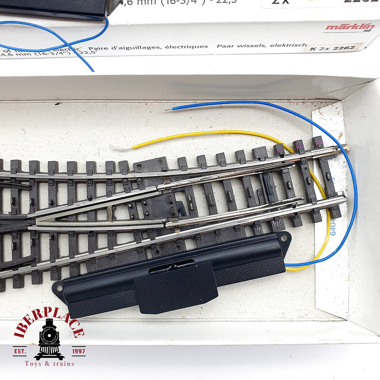 ♻️ Märklin 2263 2262 desvío eléctrico a la izquierda y derecha K H0 escala 1:87 3/3