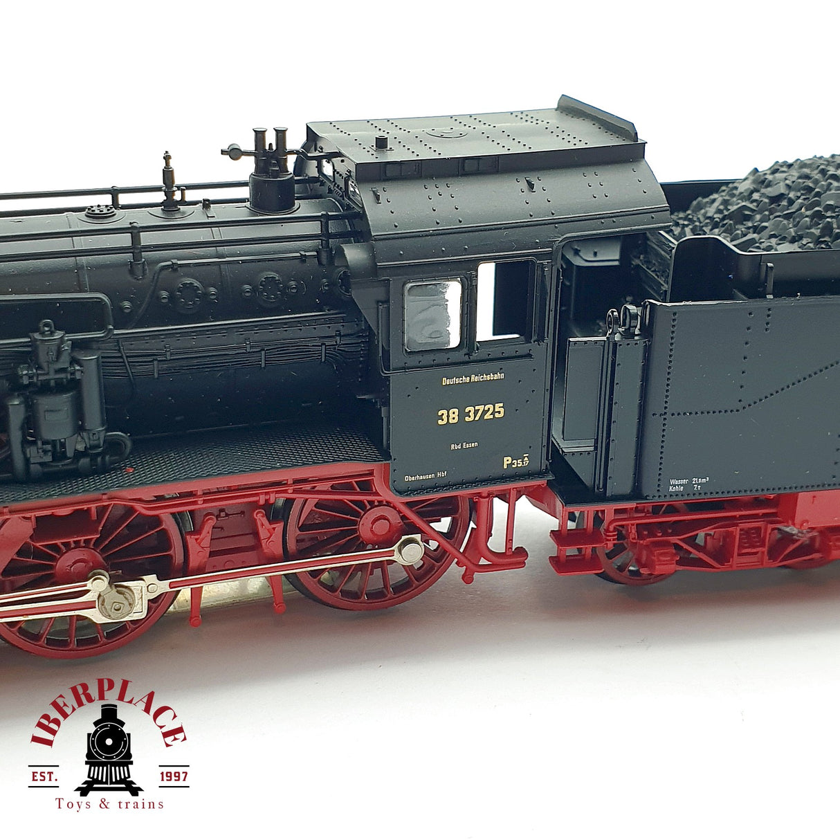 ♻️AC Fleischmann Locomotora BR 38 3725 DR Negra H0 escala 1:87