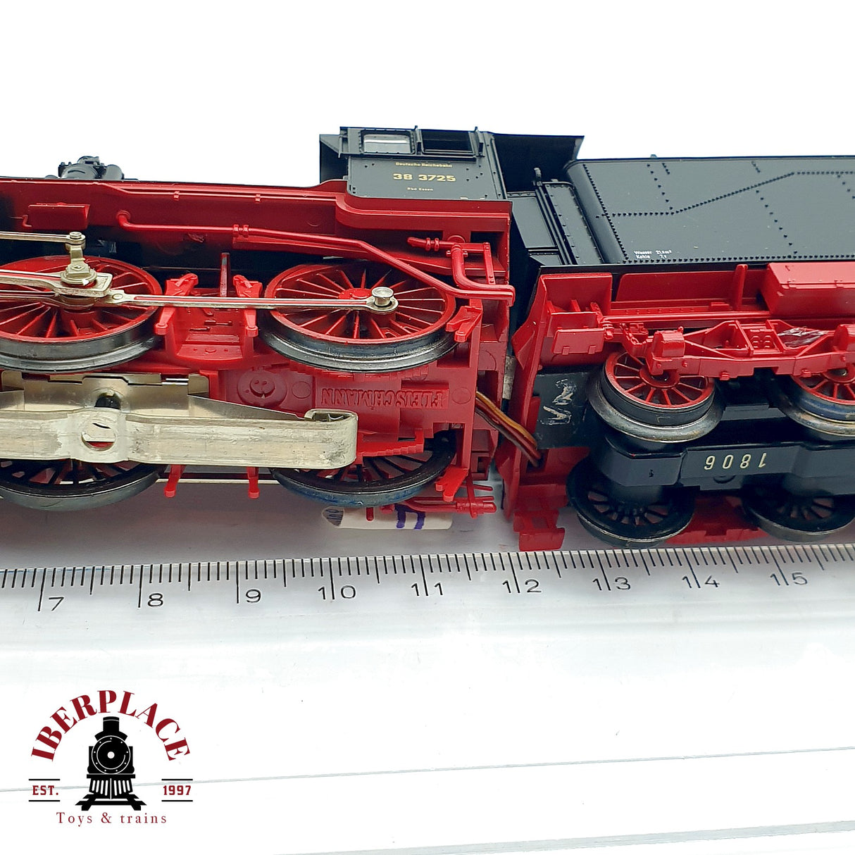 ♻️AC Fleischmann Locomotora BR 38 3725 DR Negra H0 escala 1:87
