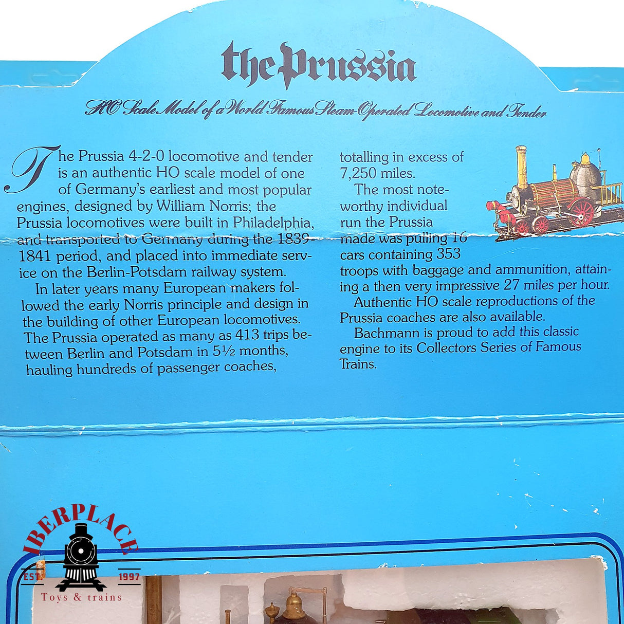 ♻️  Bachmann 4x Tren histórico Prusiano 1839 Berlin Postdam H0 escala 1:87
