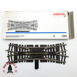 ♻️ Märklin 2260 Travesía de unión doble 168,9 mm sistema K H0 escala 1:87 1/2