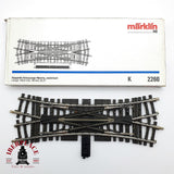 ♻️ Märklin 2260 Travesía de unión doble 168,9 mm sistema K H0 escala 1:87 2/2