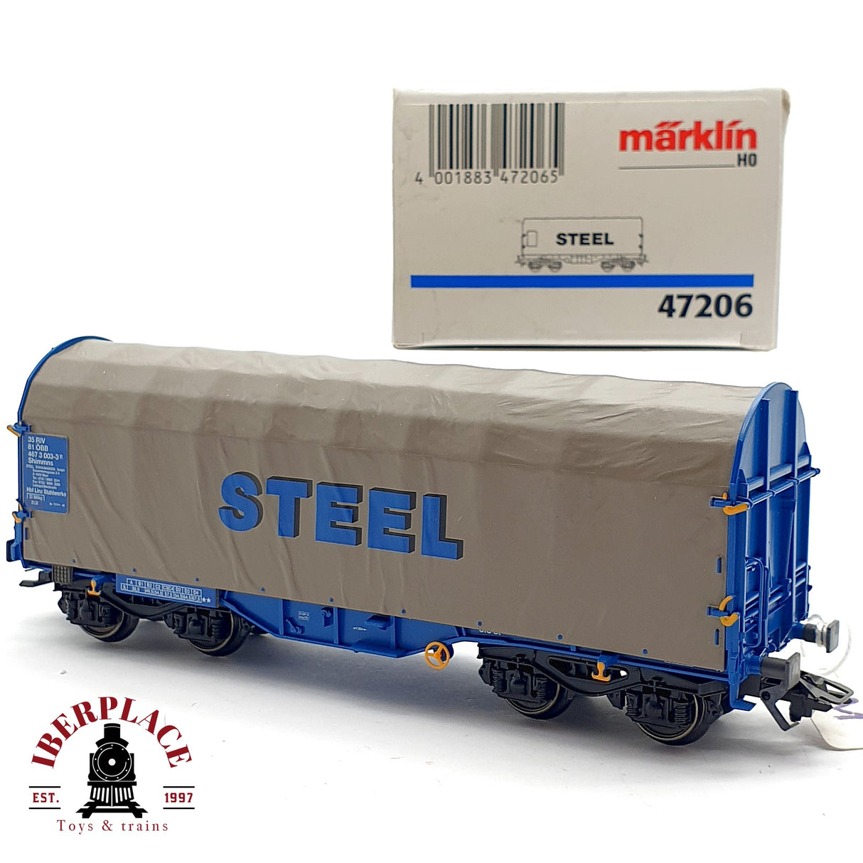 ♻️ AC Märklin 47206 vagón cerrado Steel ÖBB 467  H0 escala 1:87