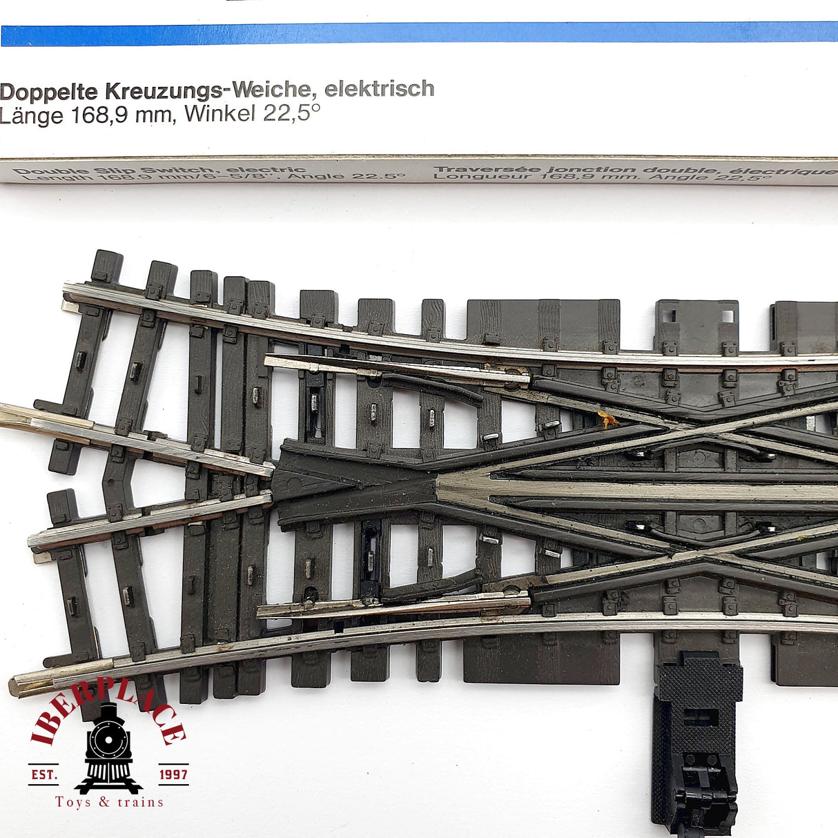 ♻️ Märklin 2260 Travesía de unión doble 168,9 mm sistema K H0 escala 1:87 2/2