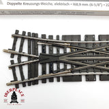 ♻️ DEFEKT Märklin 2260 Travesía de unión doble 168,9 mm sistema K H0 escala 1:87