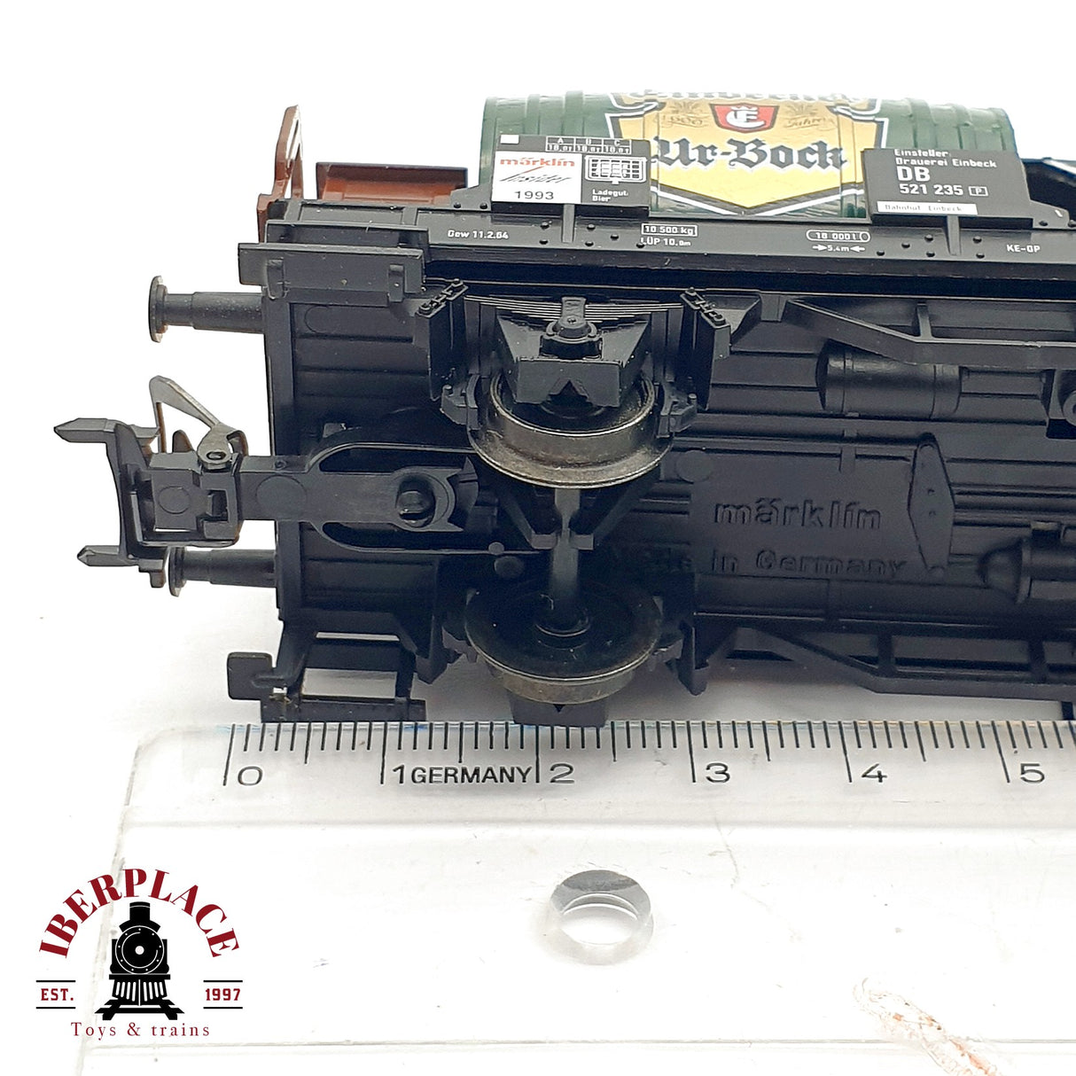 ♻️ AC Märklin insider 84438 vagon anual 1993 barriles de cerveza DB H0 escala 1:87