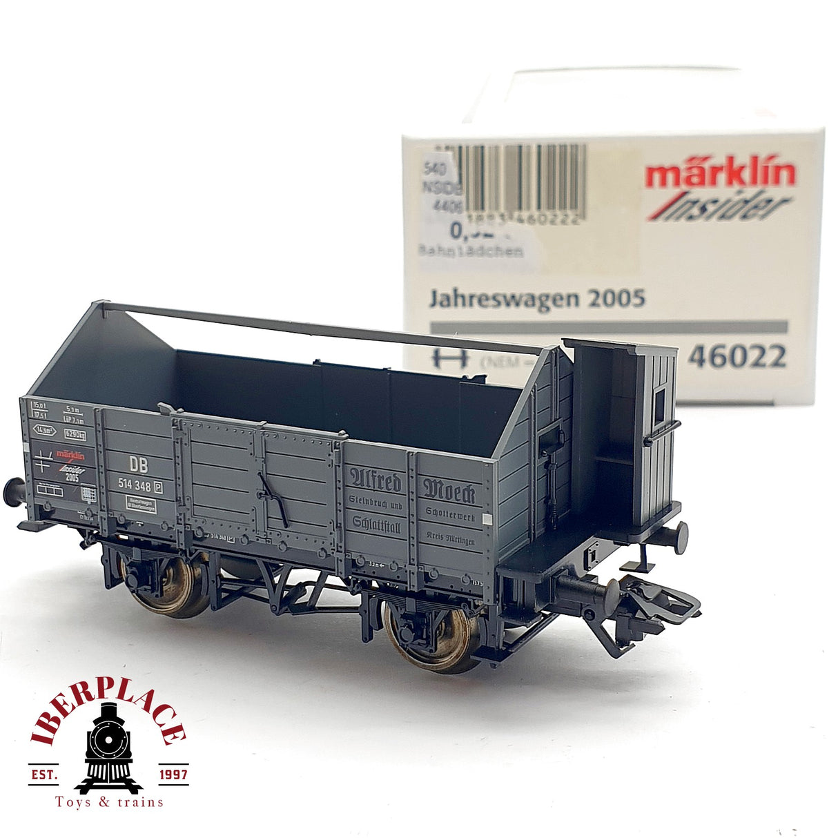 ♻️ AC Märklin insider 46022 vagón anual 2005 DB 514 348 H0 escala 1:87