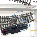 ♻️ Märklin 2263 2x desvío electrico a la derecha K H0 escala 1:87