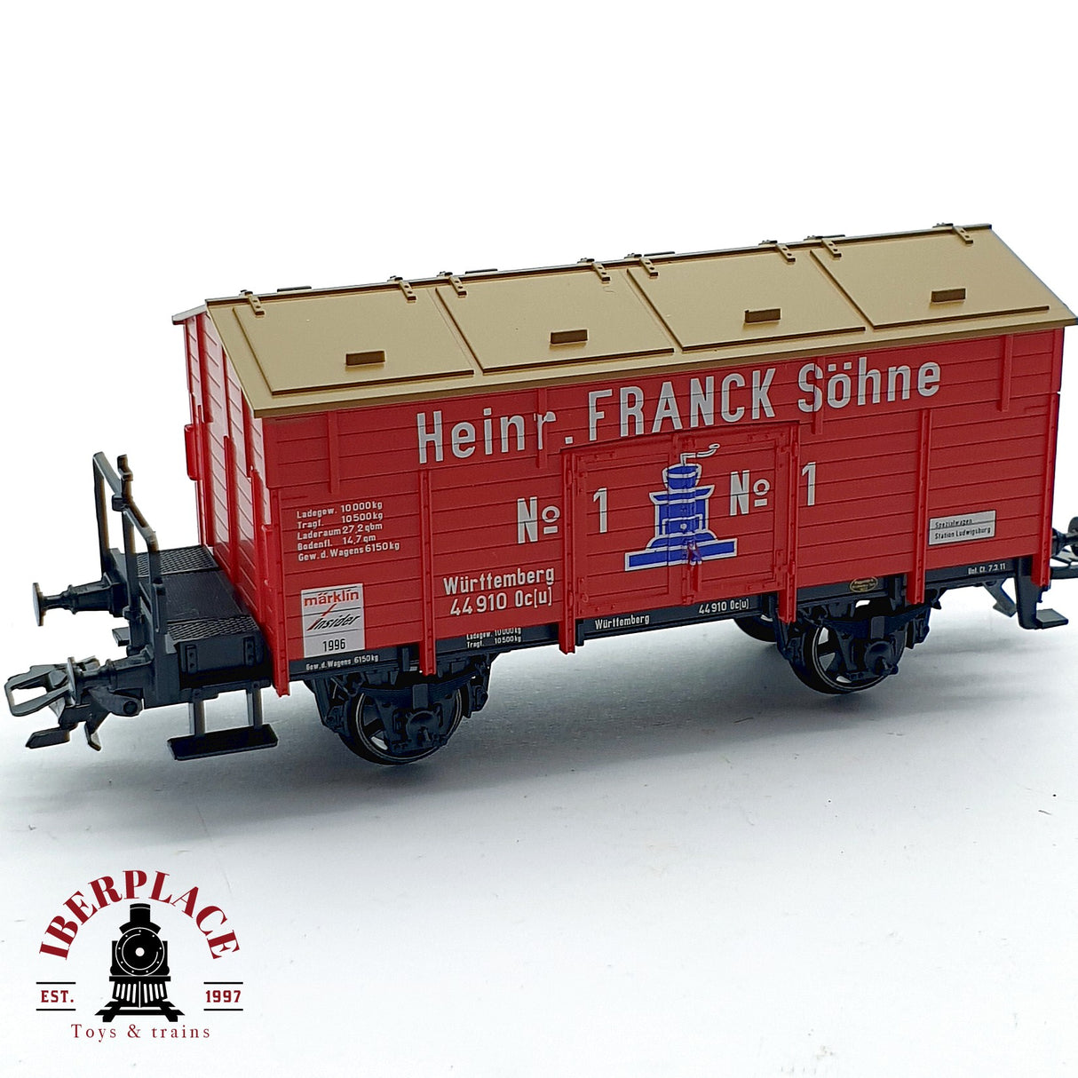 ♻️ AC Märklin insider 46969 vagón anual 1996 Heinr Franck Söhne H0 escala 1:87