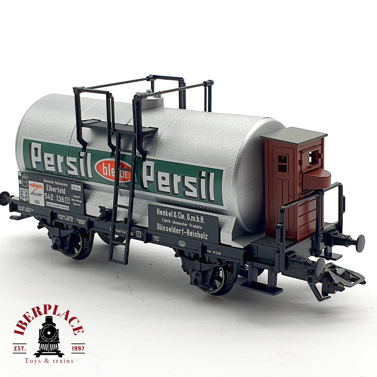 ♻️ AC Märklin 84870 vagón cisterna anual 1995 Persil DR 542 136 H0 escala 1:87