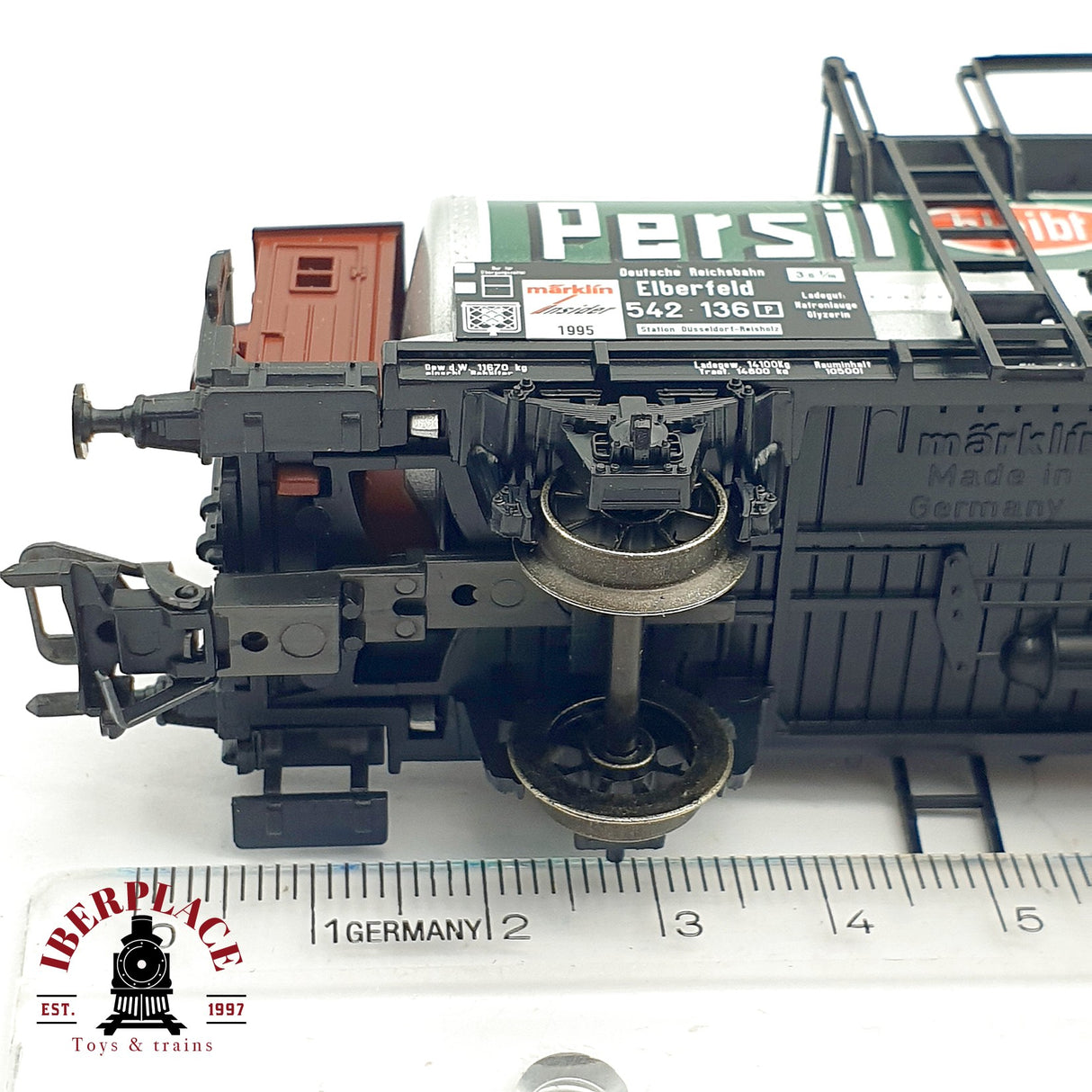 ♻️ AC Märklin 84870 vagón cisterna anual 1995 Persil DR 542 136 H0 escala 1:87