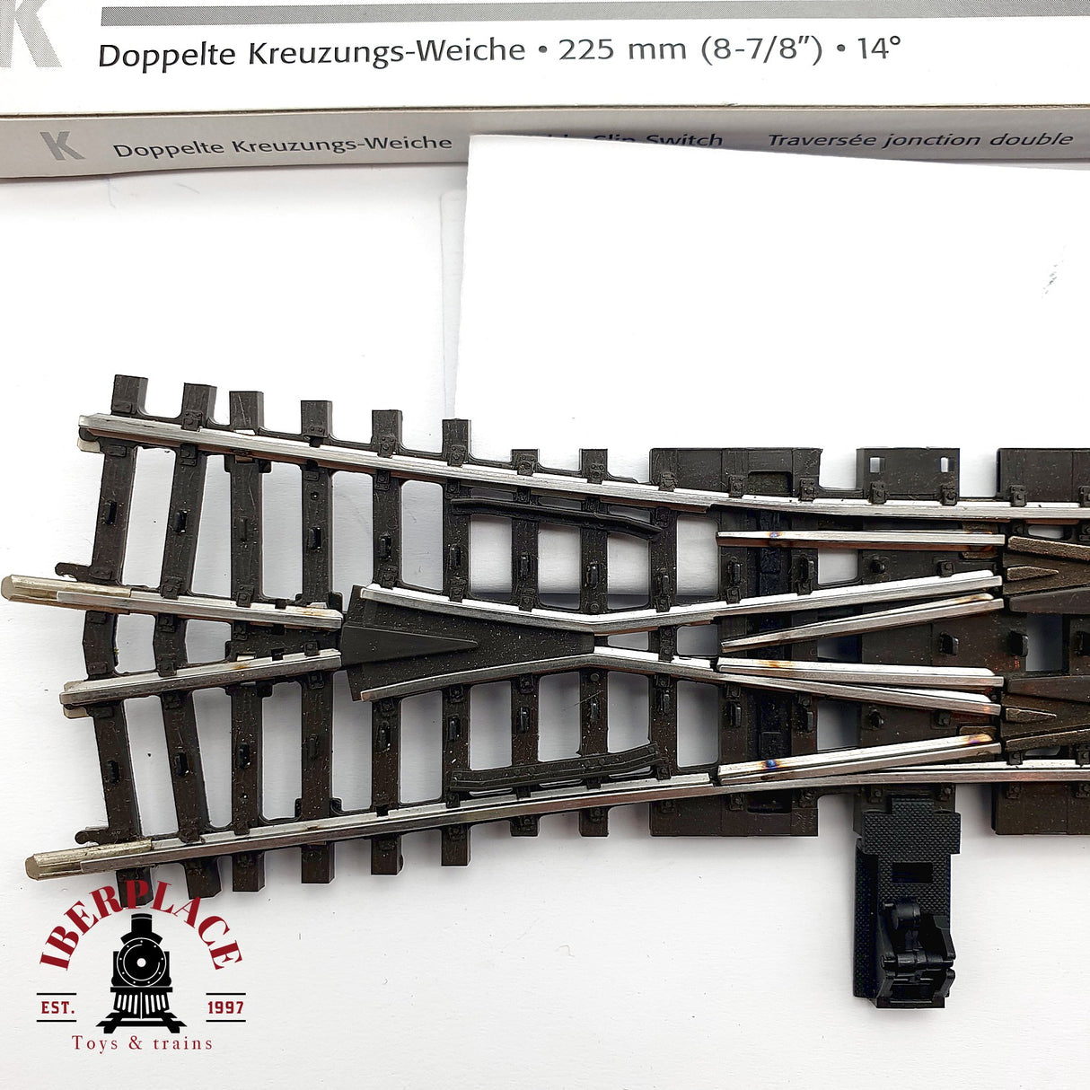 ♻️ Märklin 2275 travesía de unión doble longitud 225 mm H0 escala 1:87